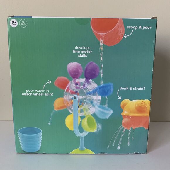 Sassy Whirling Waterfall Bath Toy Set STEM 6+ Months BPA Free No Paint - Picture 3 of 7